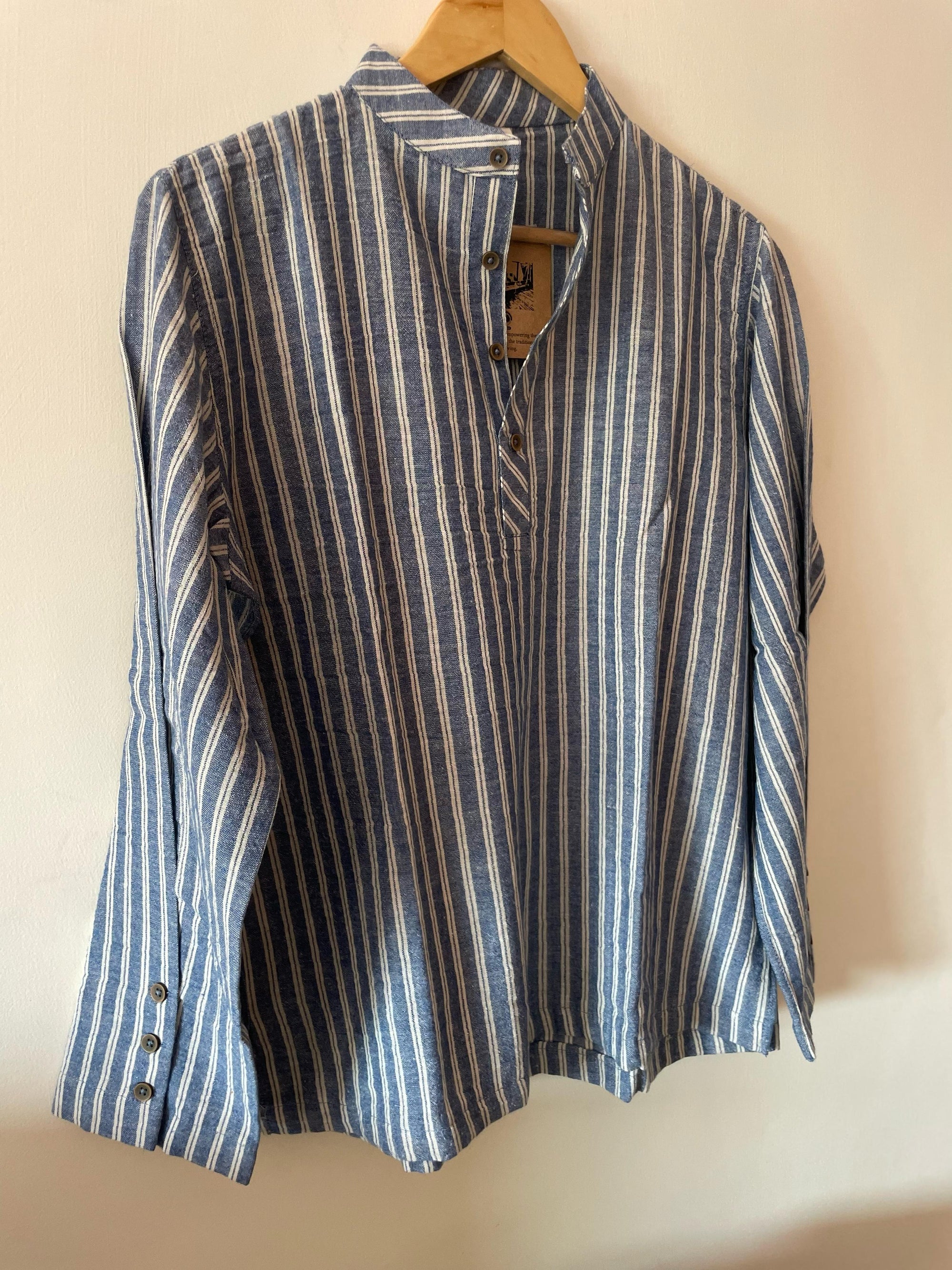 Organic Cotton Mid Placket Full Sleeve Shirt