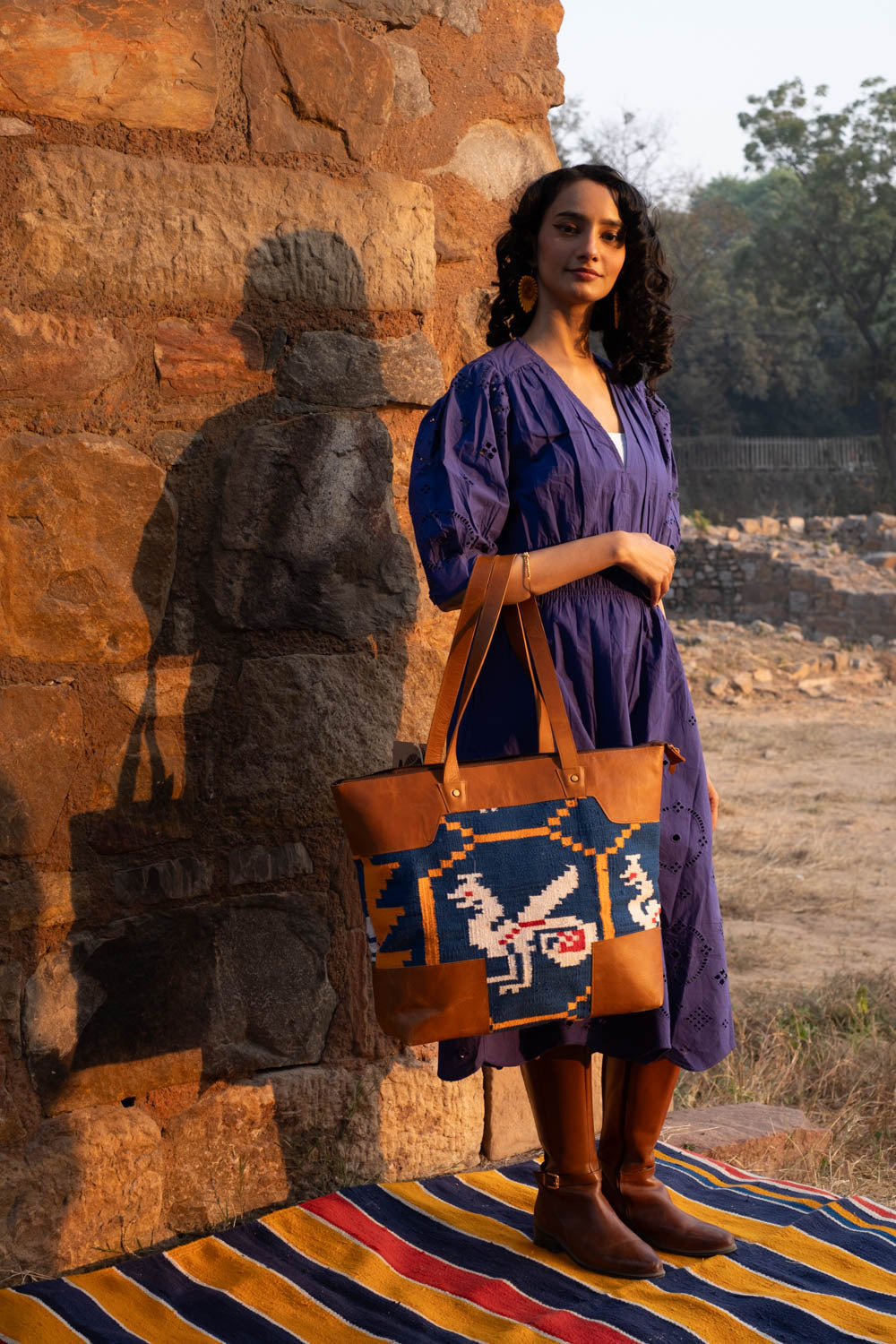 Sawaari Geometric Large Bag
