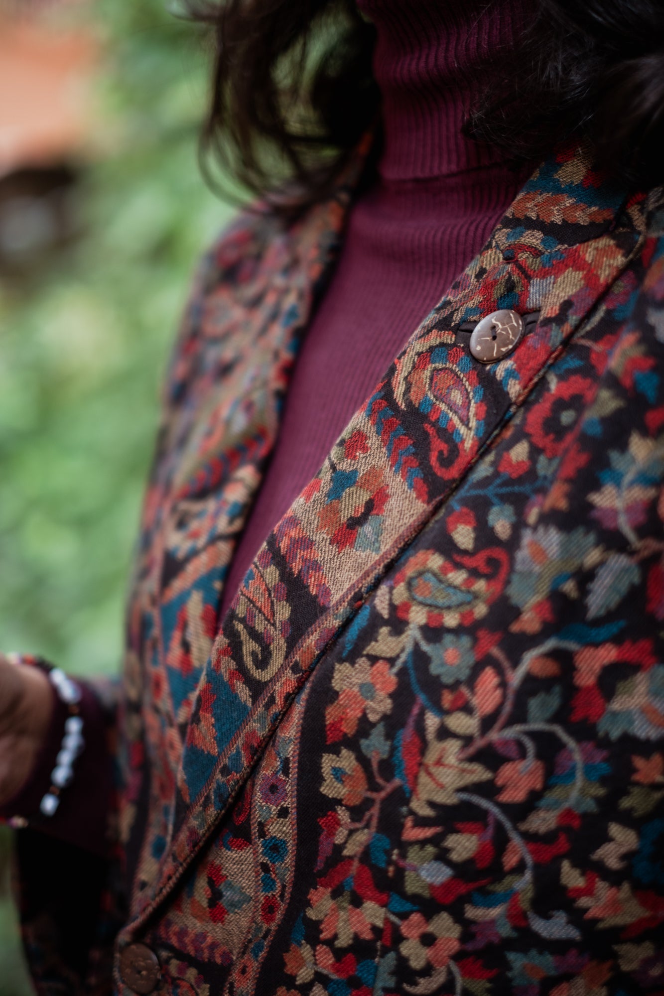 Navrang Black Kani Weave Jacket
