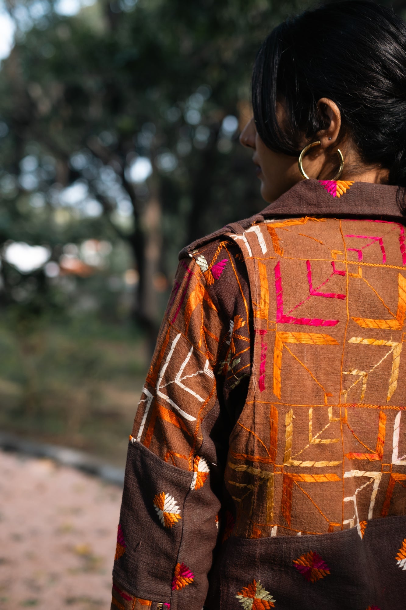 Baaj Phulkari Biker Jacket