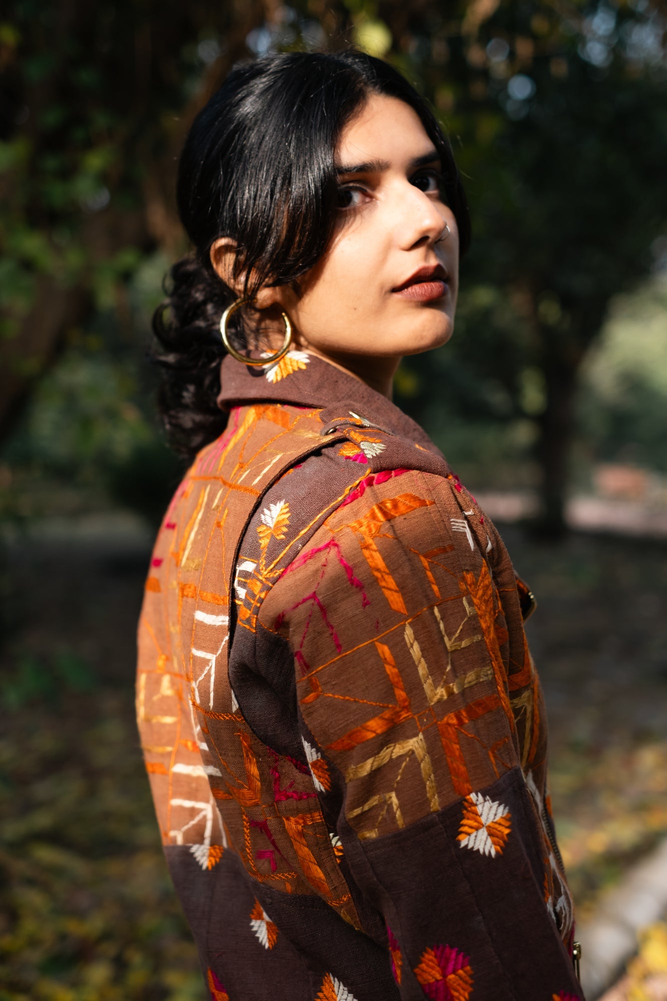 Baaj Phulkari Biker Jacket