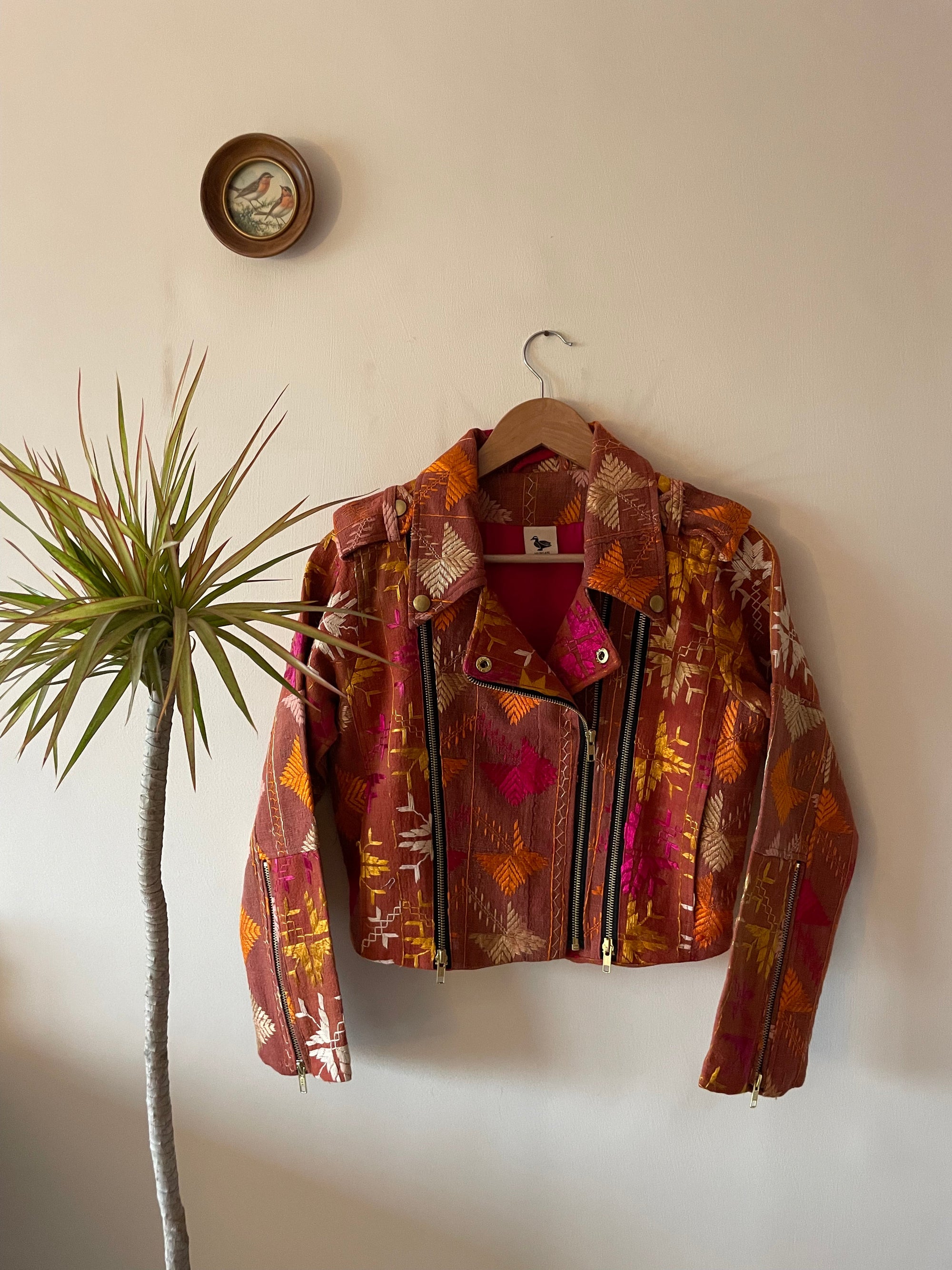 Baaj Phulkari Biker Jacket ~ US4