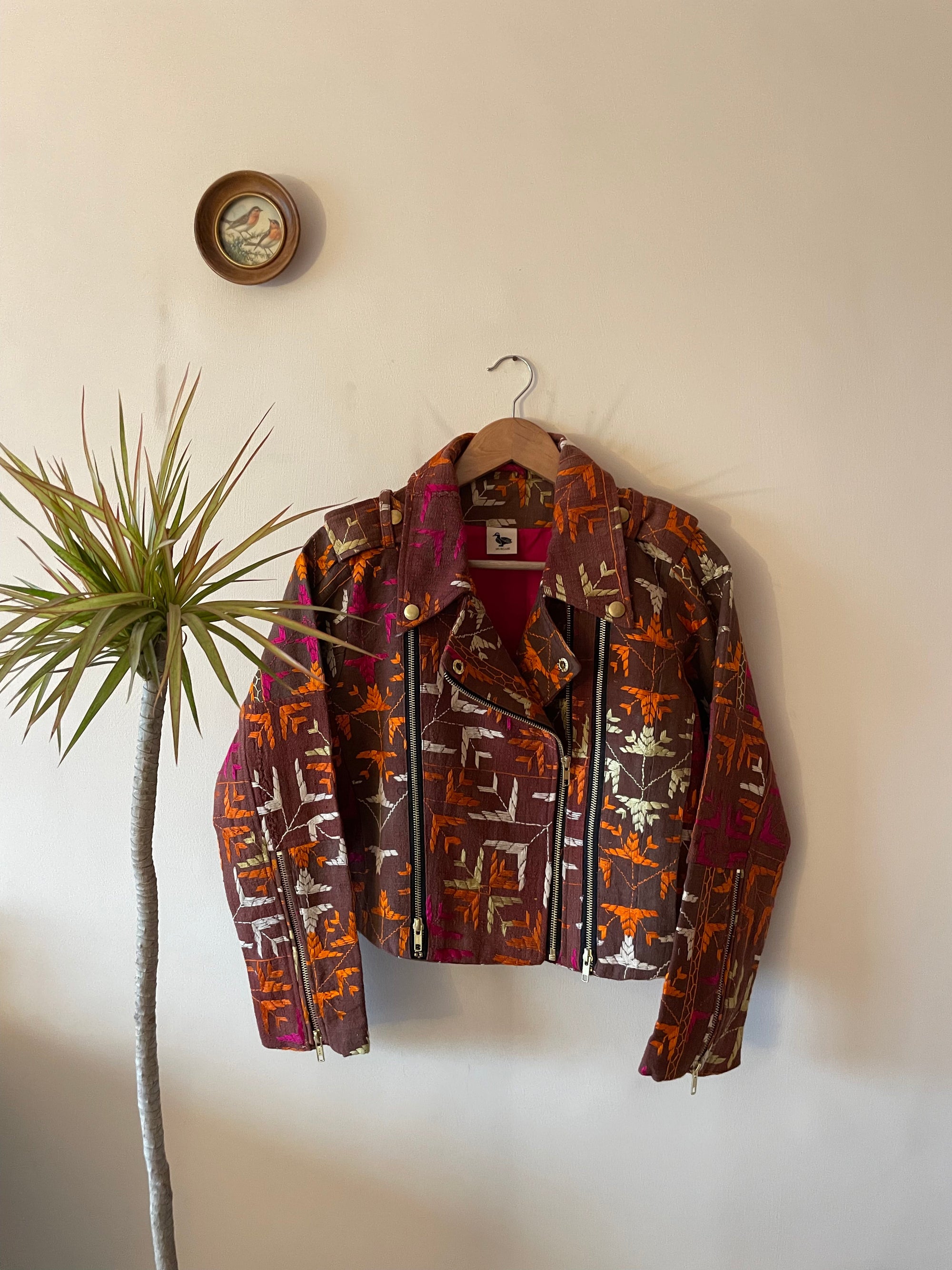 Baaj Phulkari Biker Jacket ~ US6