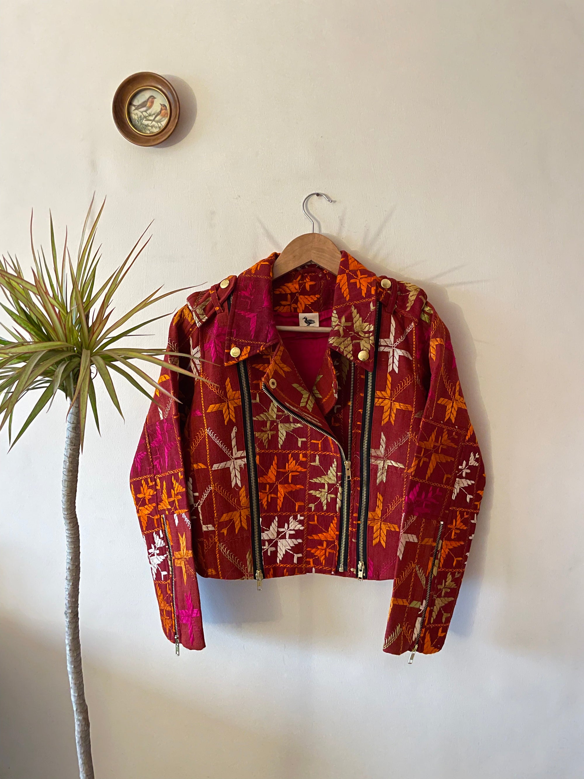 Baaj Phulkari Biker Jacket ~ US6