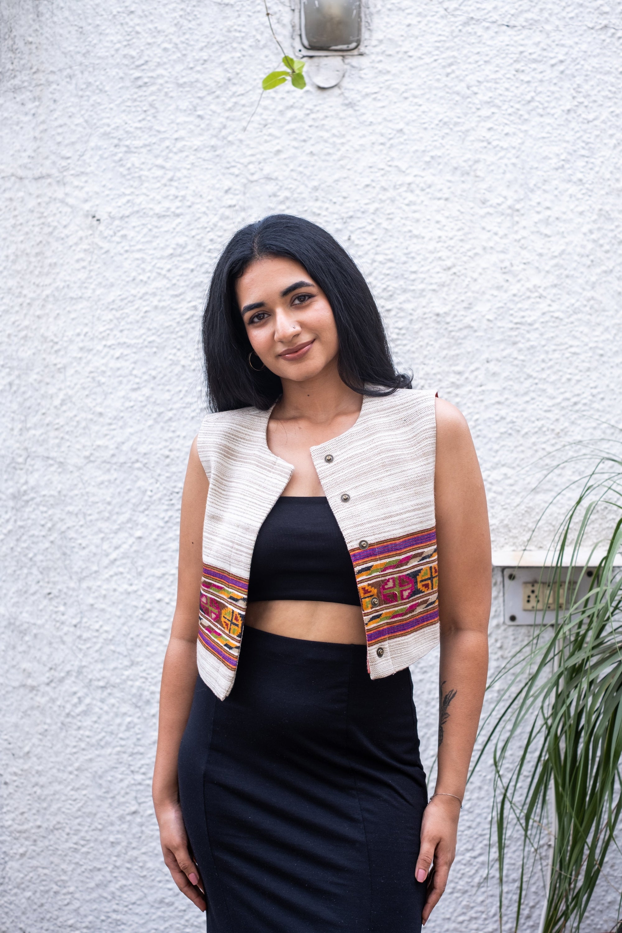 Monal Sleeveless Jacket ~ Multicoloured