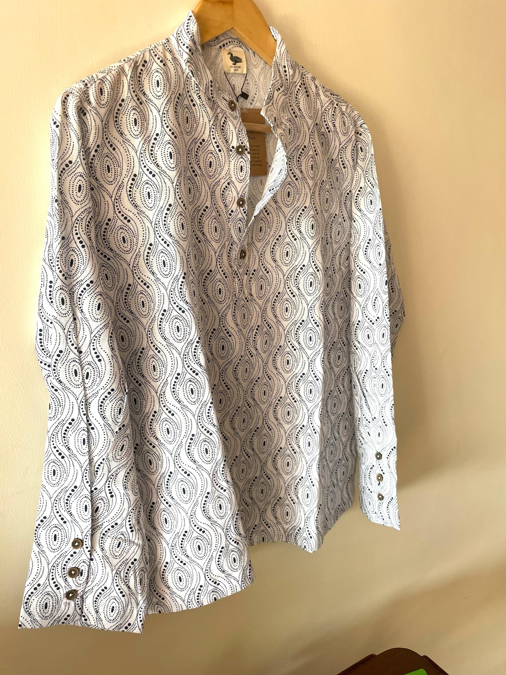 Organic Cotton Mid Placket Full Sleeve Shirt