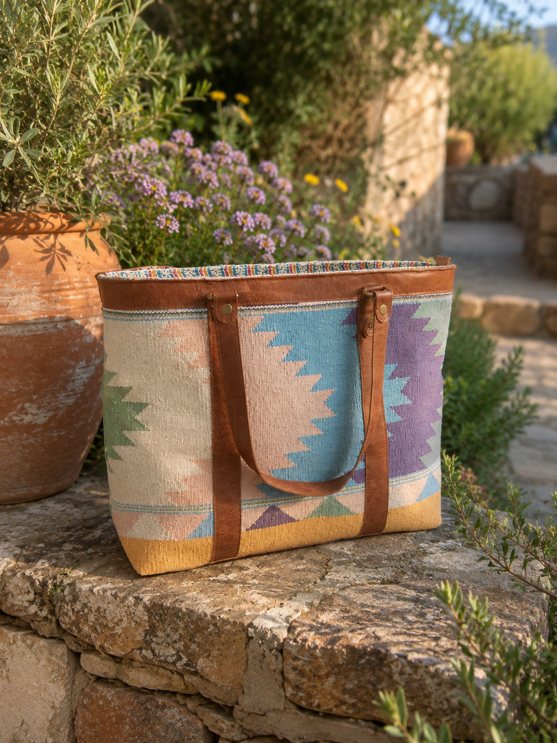 Patola Tote Bag ~ Pastels