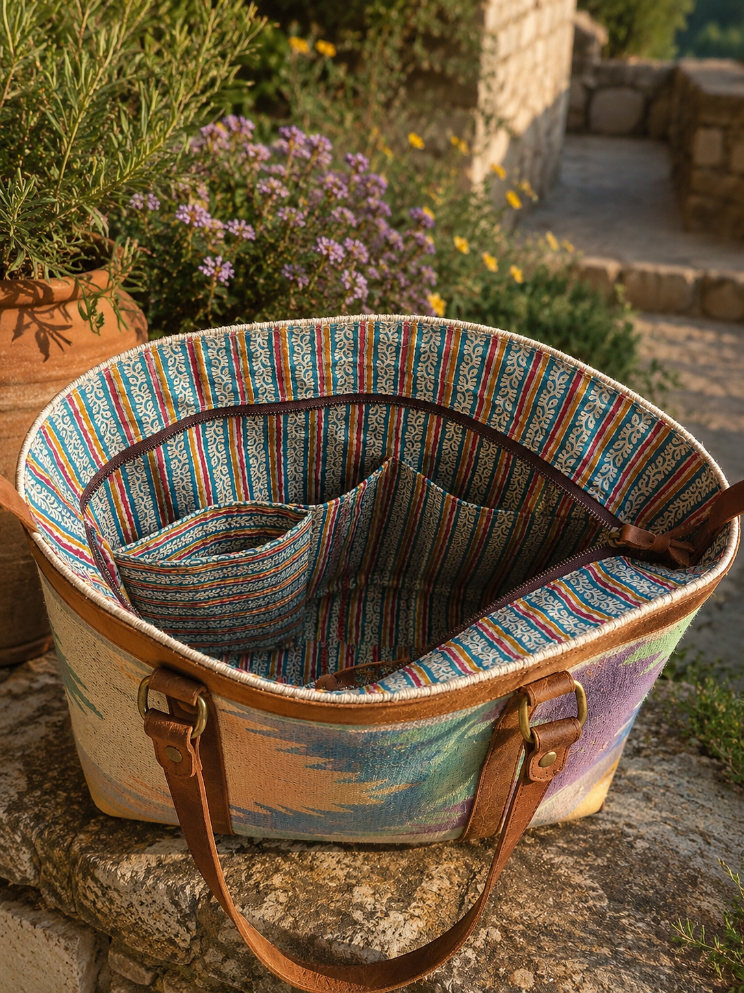 Patola Tote Bag ~ Pastels