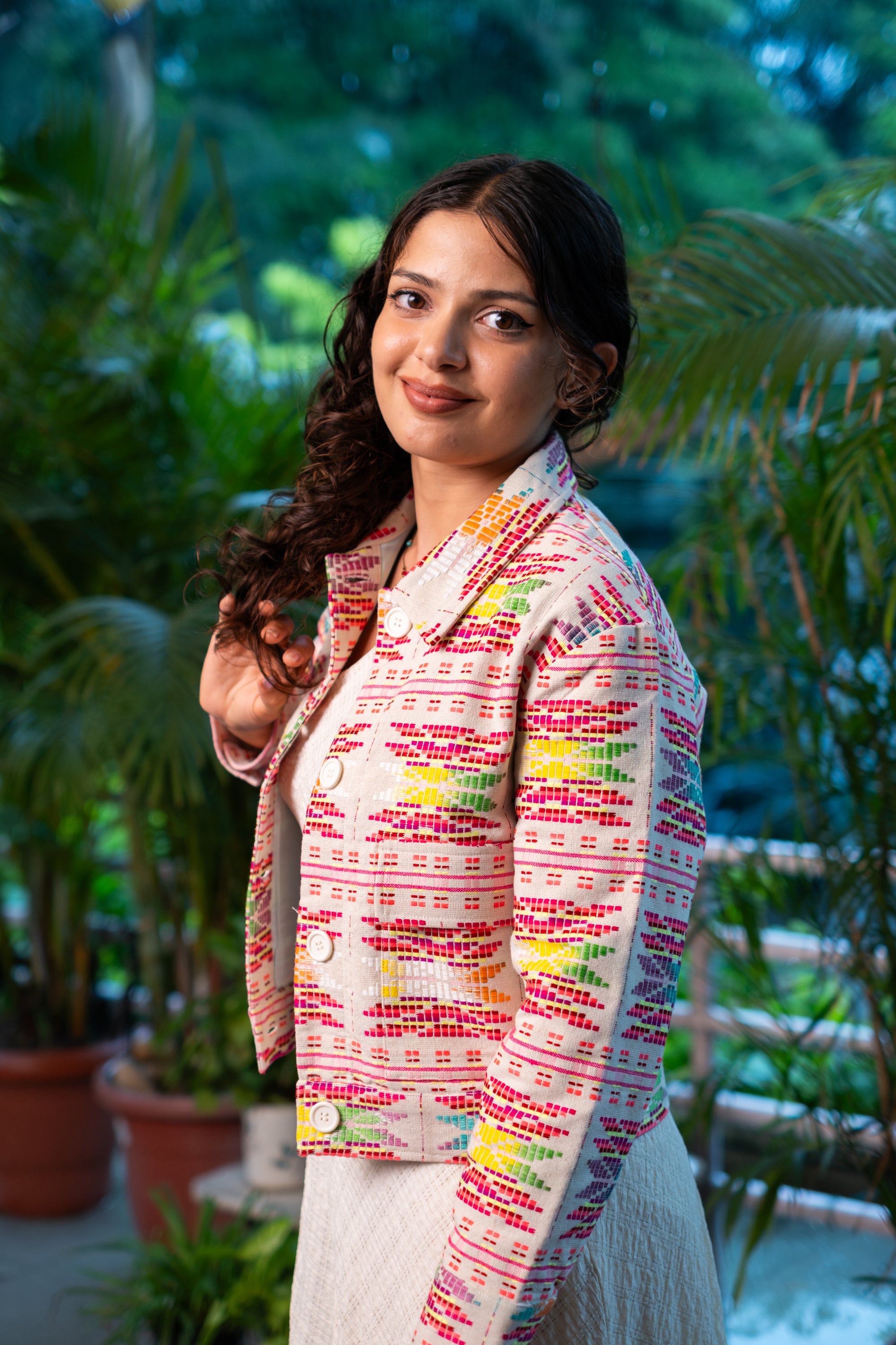 Bulbul Handloom Cotton Short Jacket