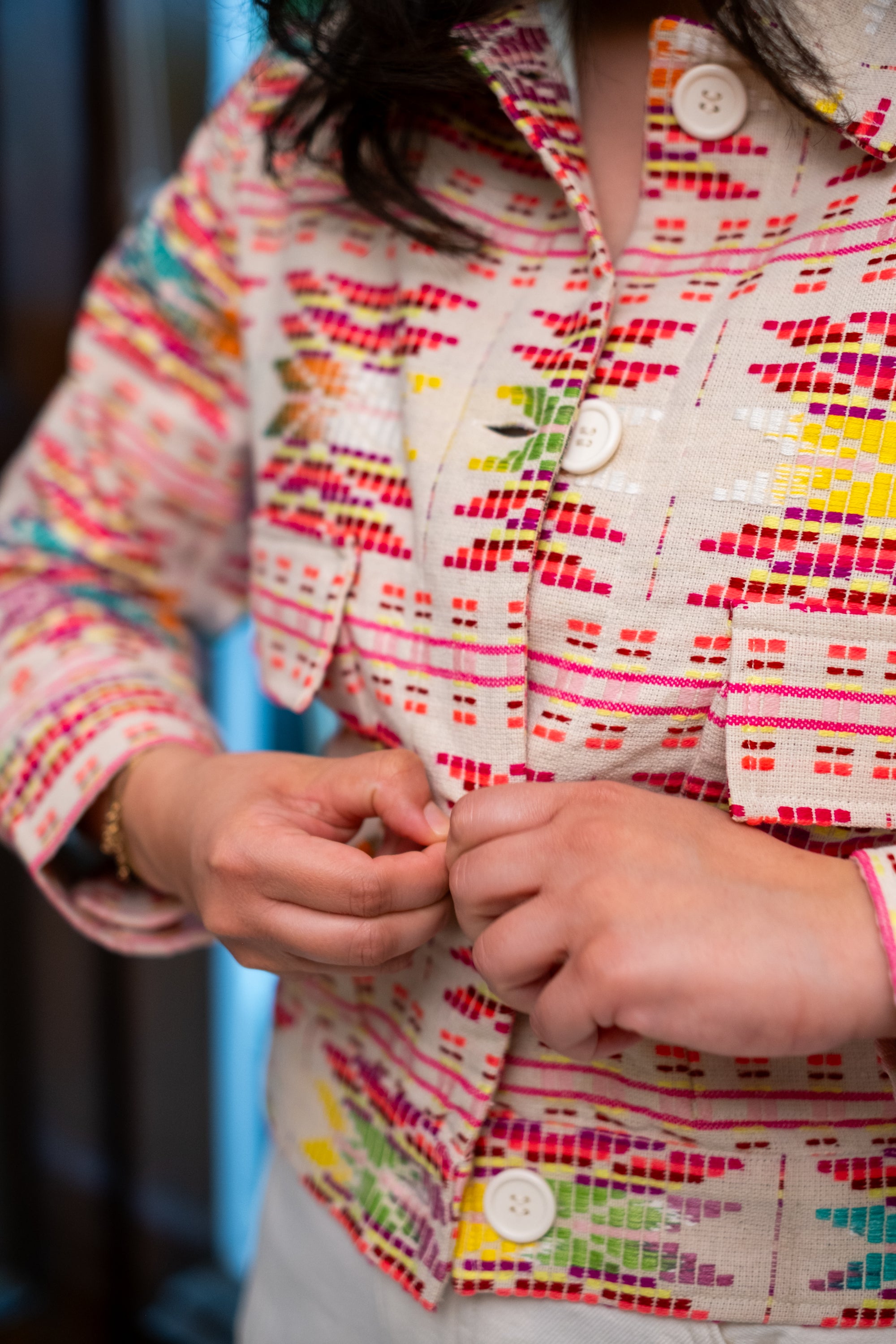 Bulbul Handloom Cotton Short Jacket