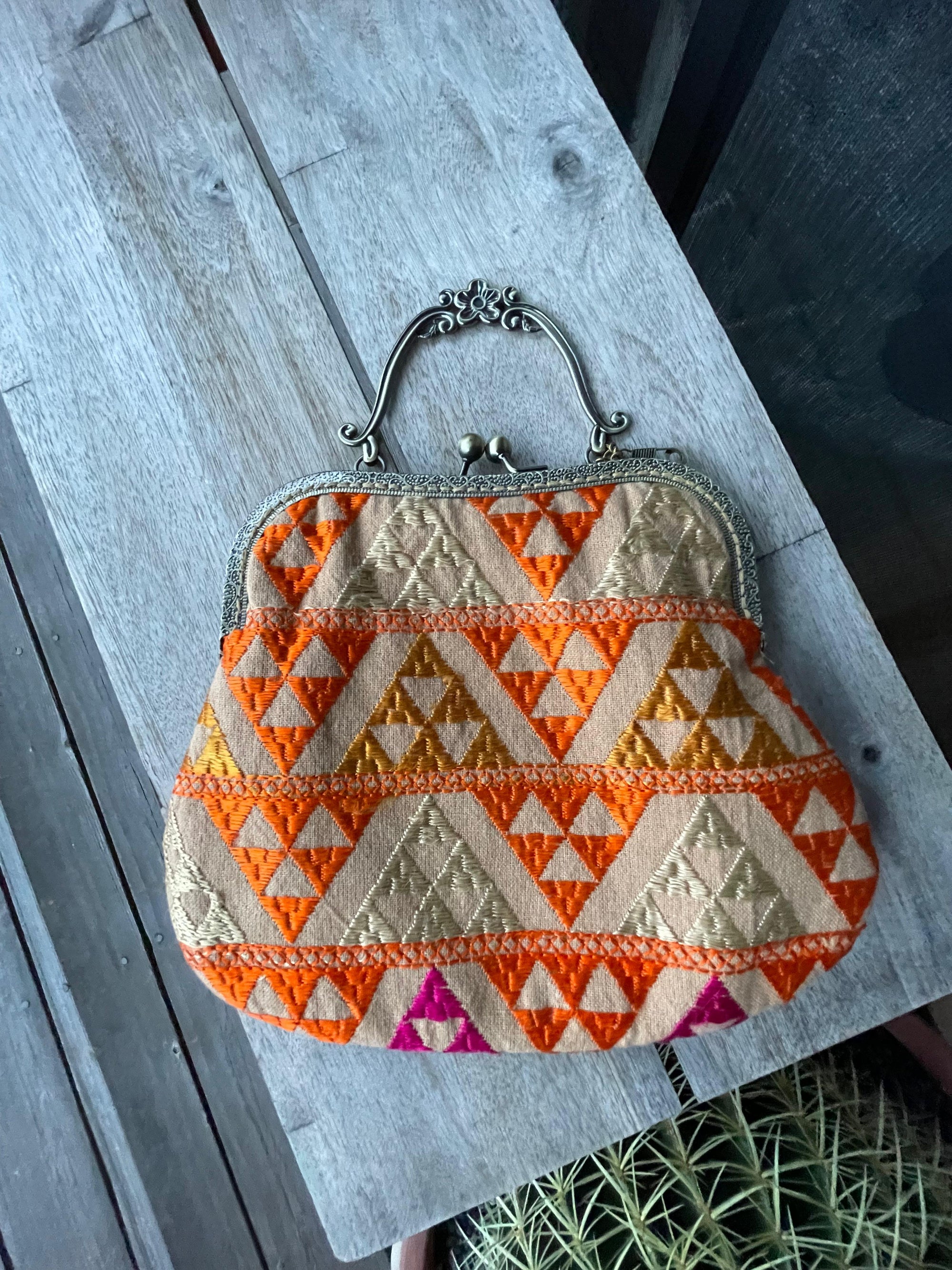 Phulkari Clutch Bag