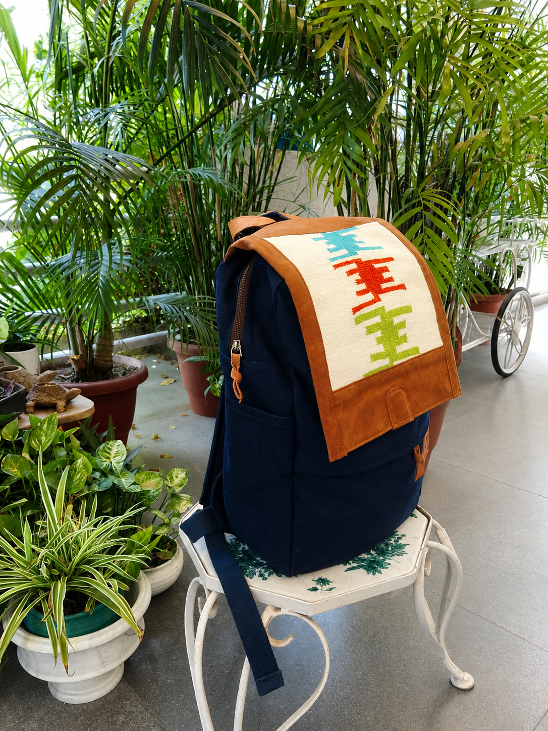 Durrie Laptop Backpack ~  Geometric