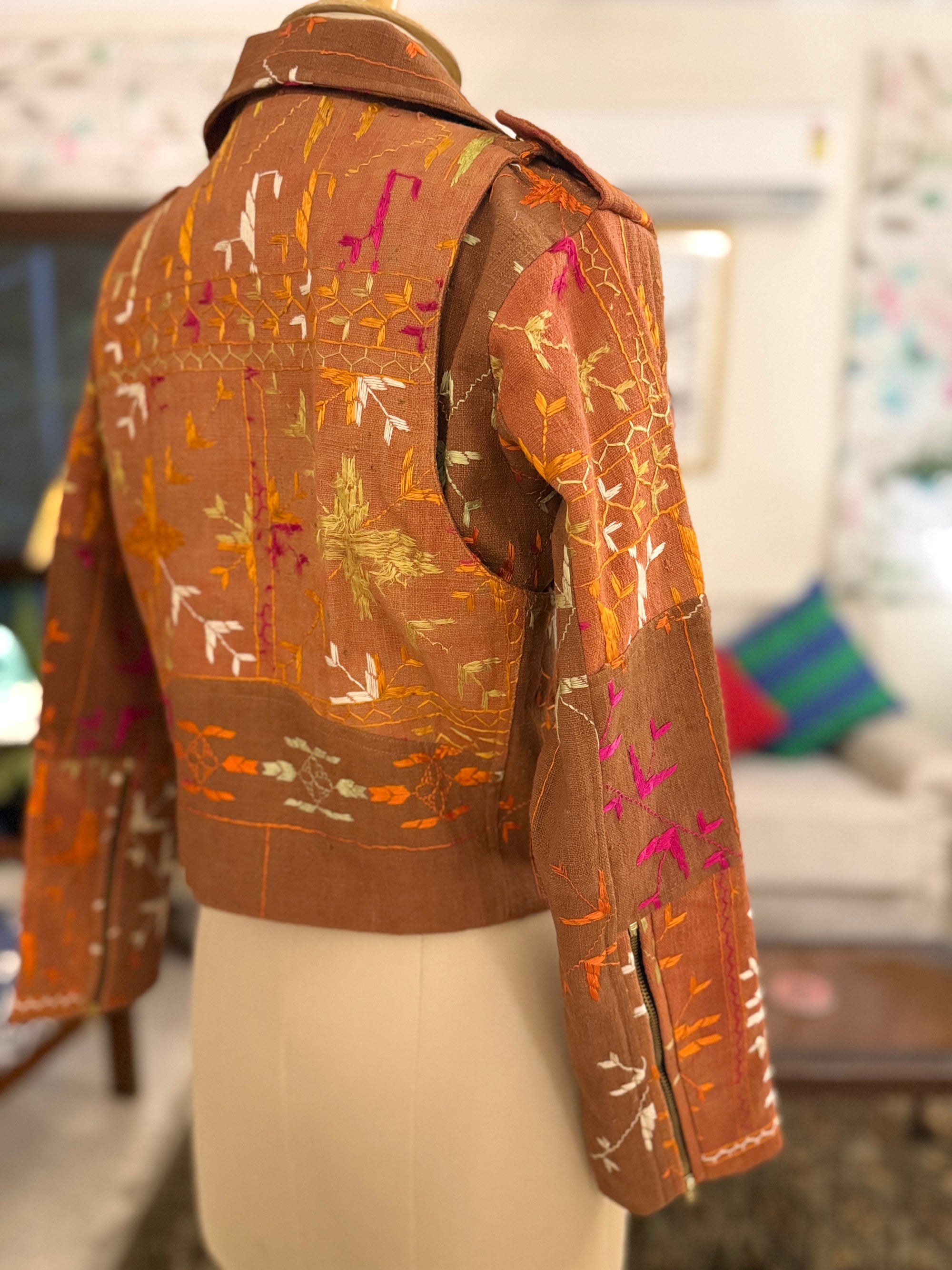 Baaj Phulkari Biker Jacket ~ US8
