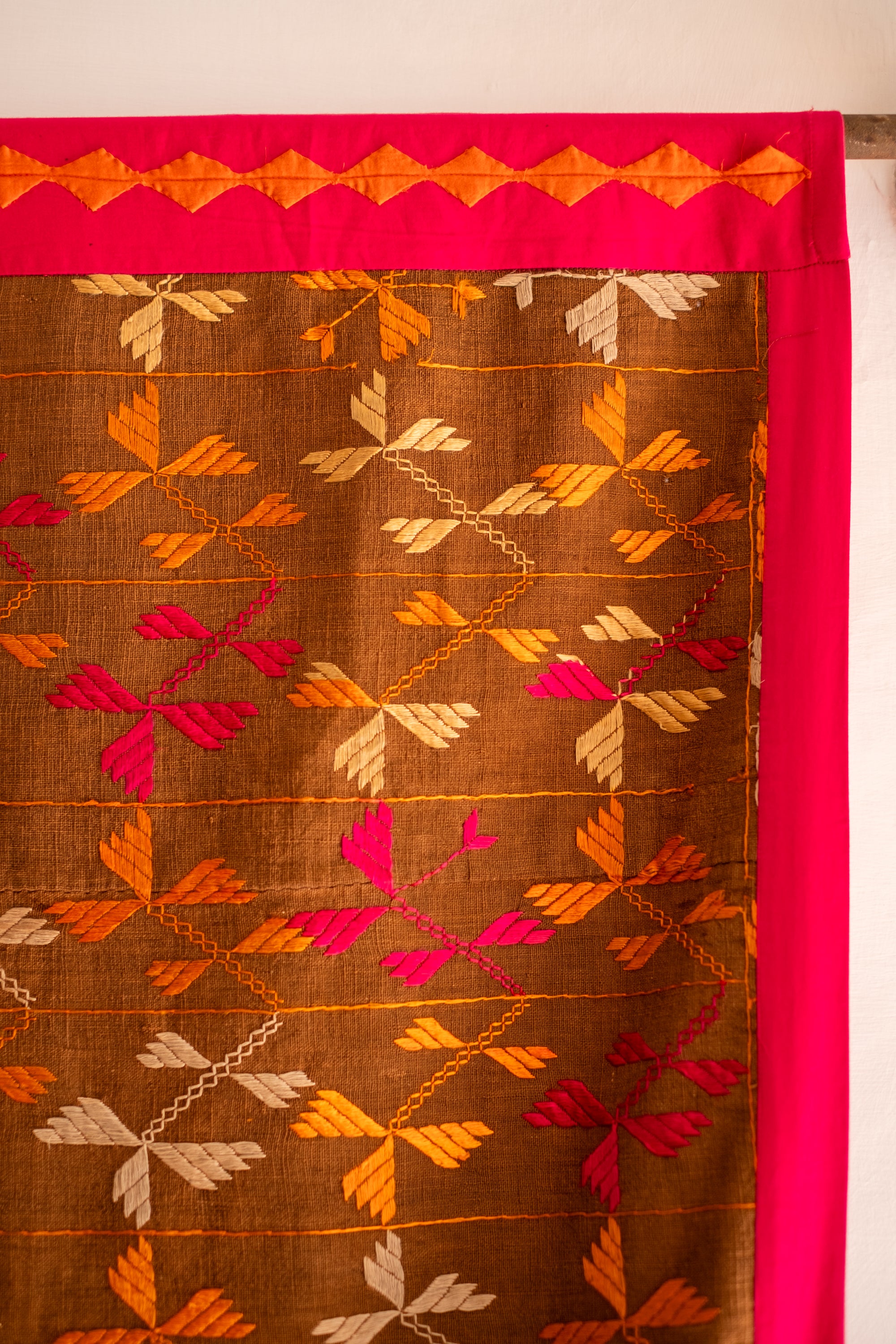 Kiran - A Vintage Phulkari Wall Hanging
